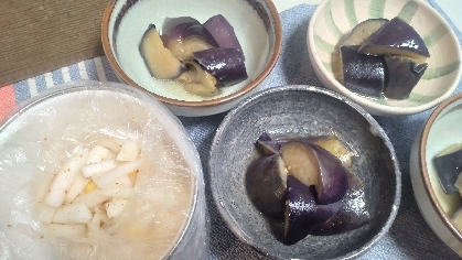 簡単!!冷凍揚げなすの煮浸し(^^)