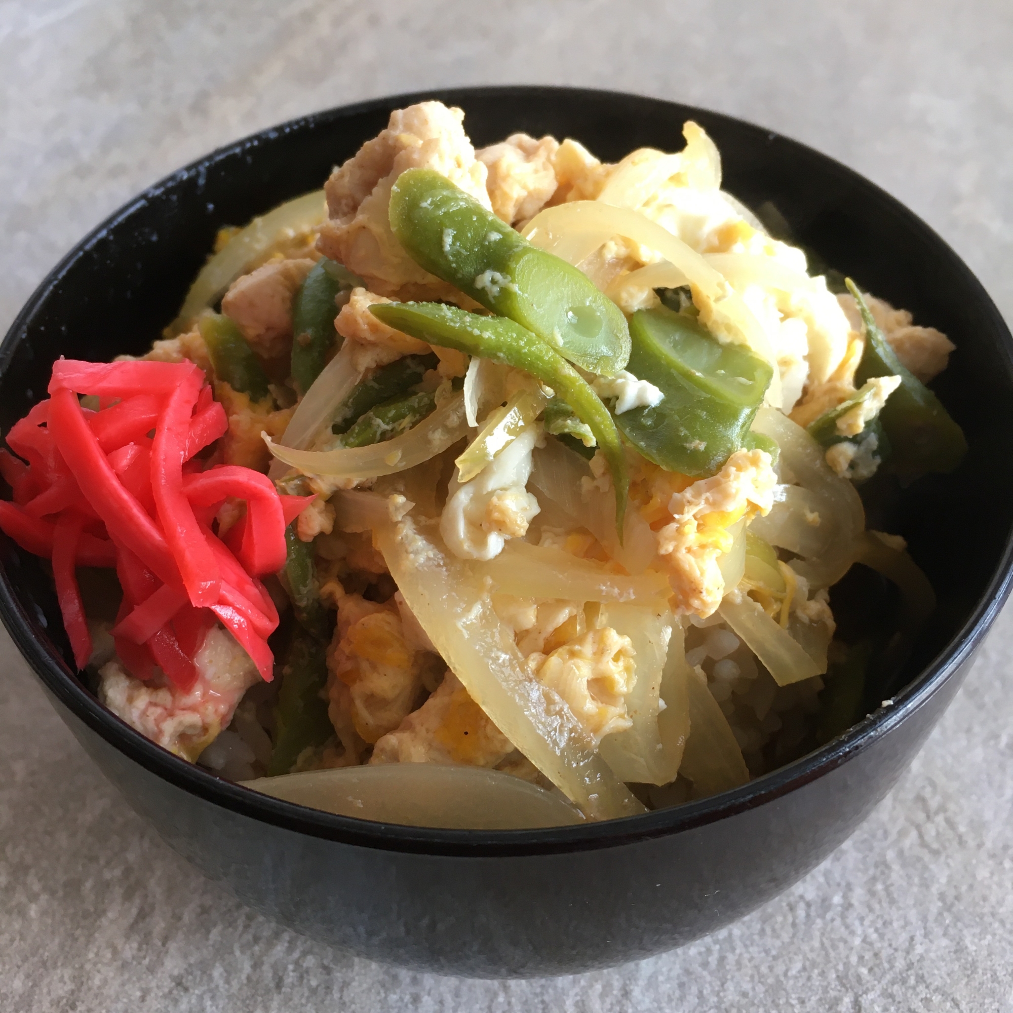 いんげde親子丼♪