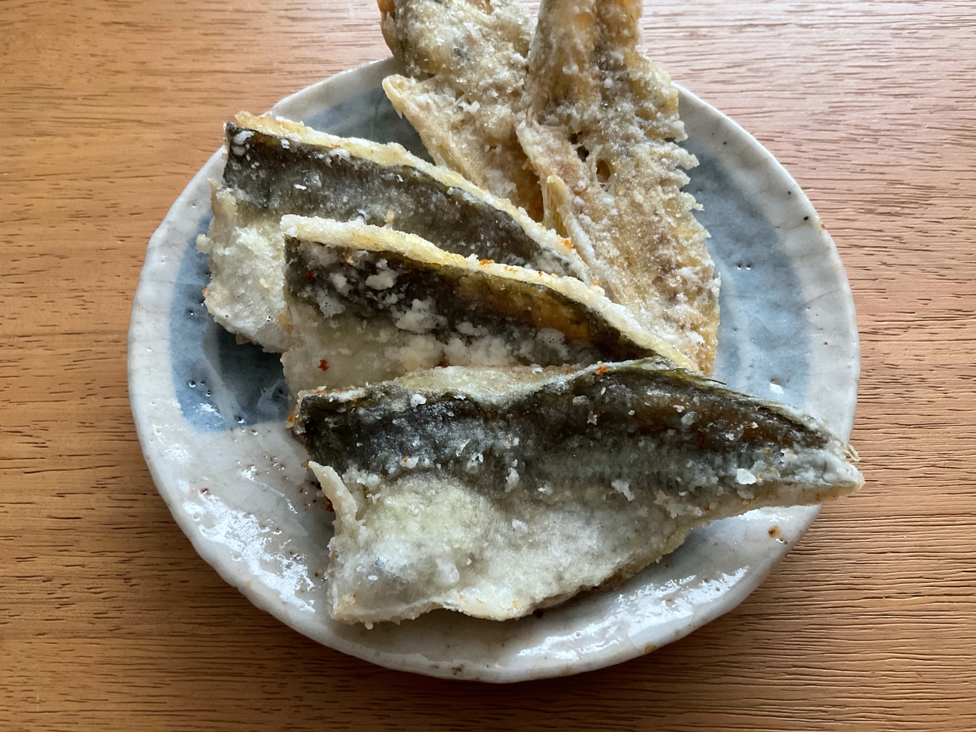 アジのからあげ☆＋骨せんべい！