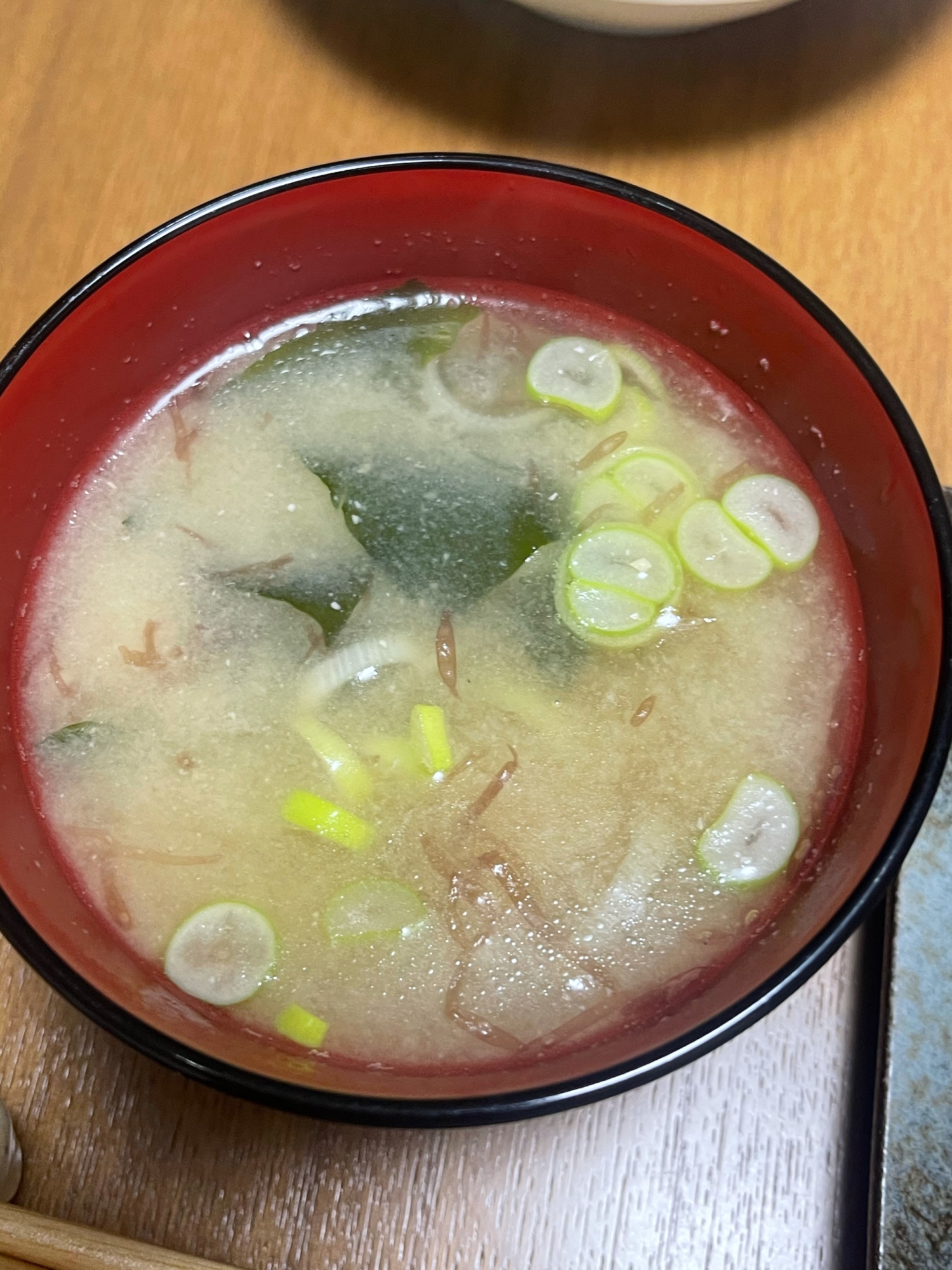 ふのりとワカメの味噌汁