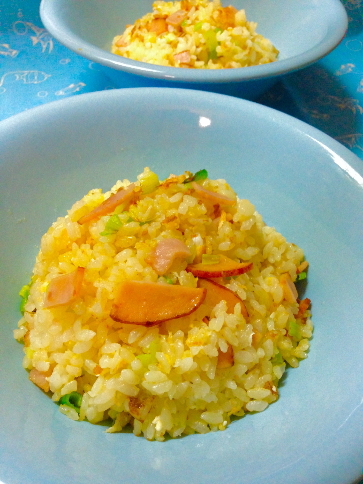 夏休みのお昼ご飯に♪焼豚チャーハン