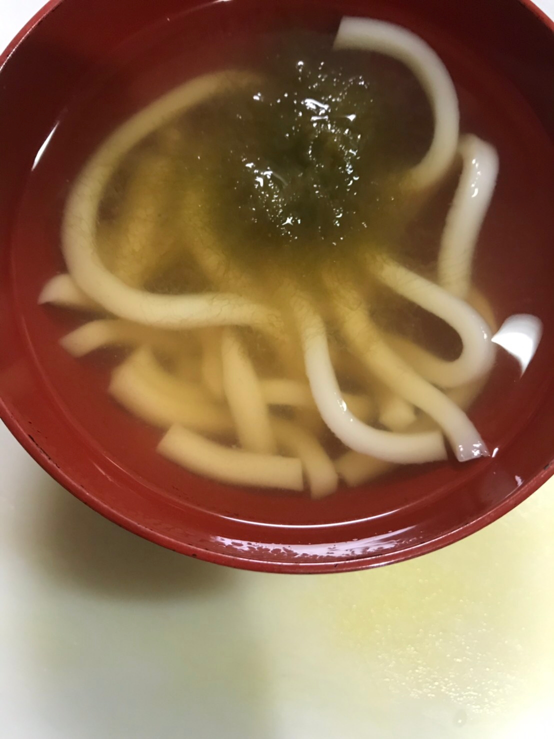 シンプル♪シンプル♪とろろ昆布のうどん(^^)