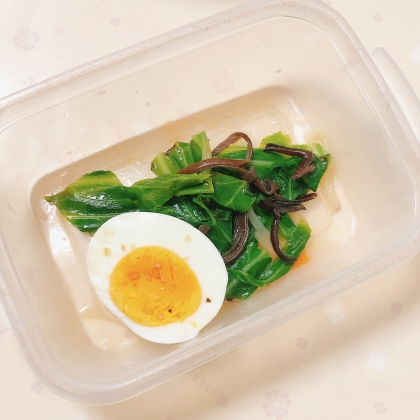 麹生活しましょ☘ きくらげと小松菜の卵炒めꕤ୭*