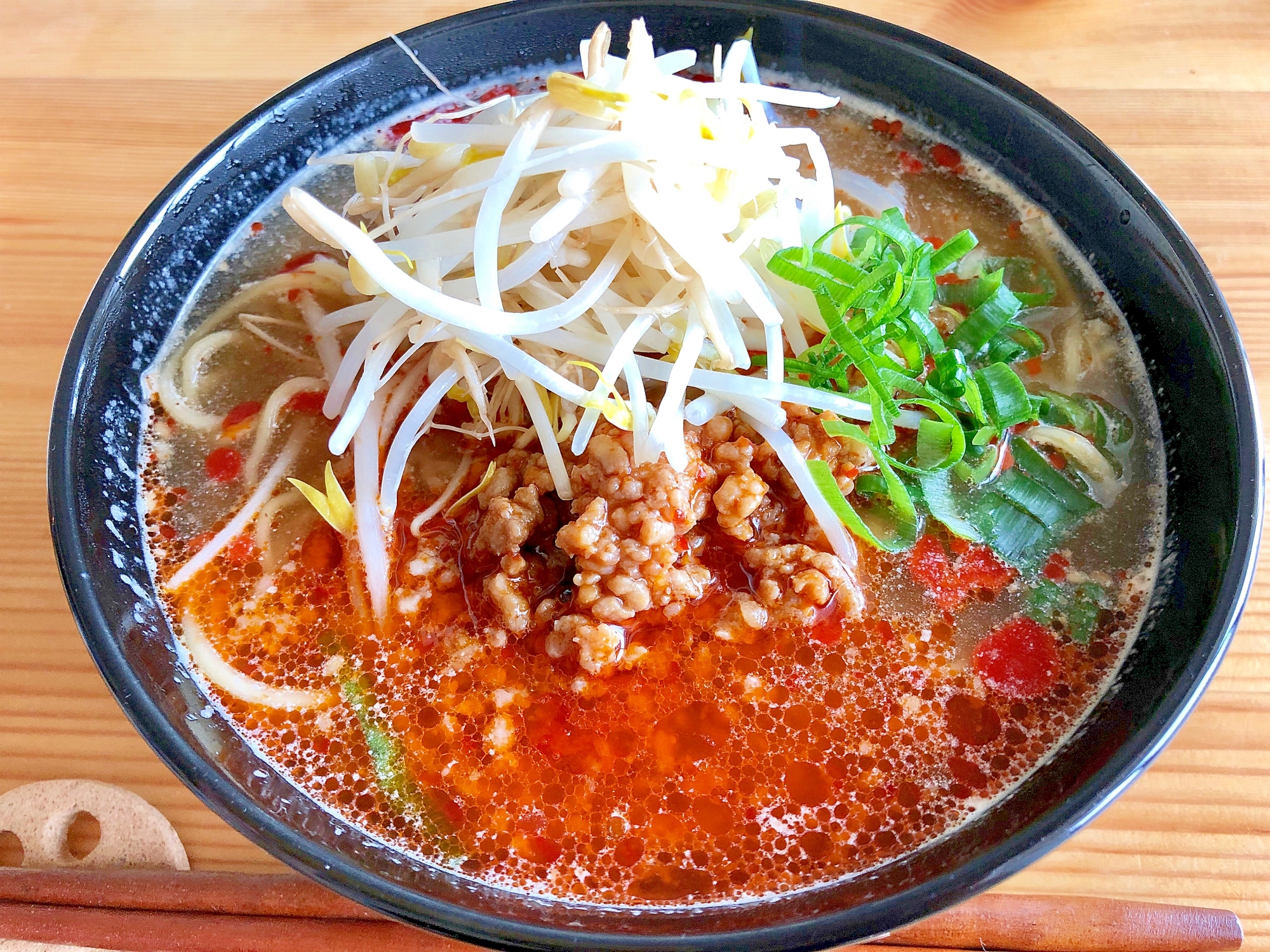 簡単ピリ辛そぼろで☆坦々麺