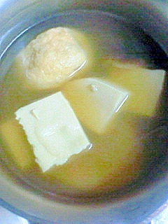 煮物風◎高野豆腐の味噌汁
