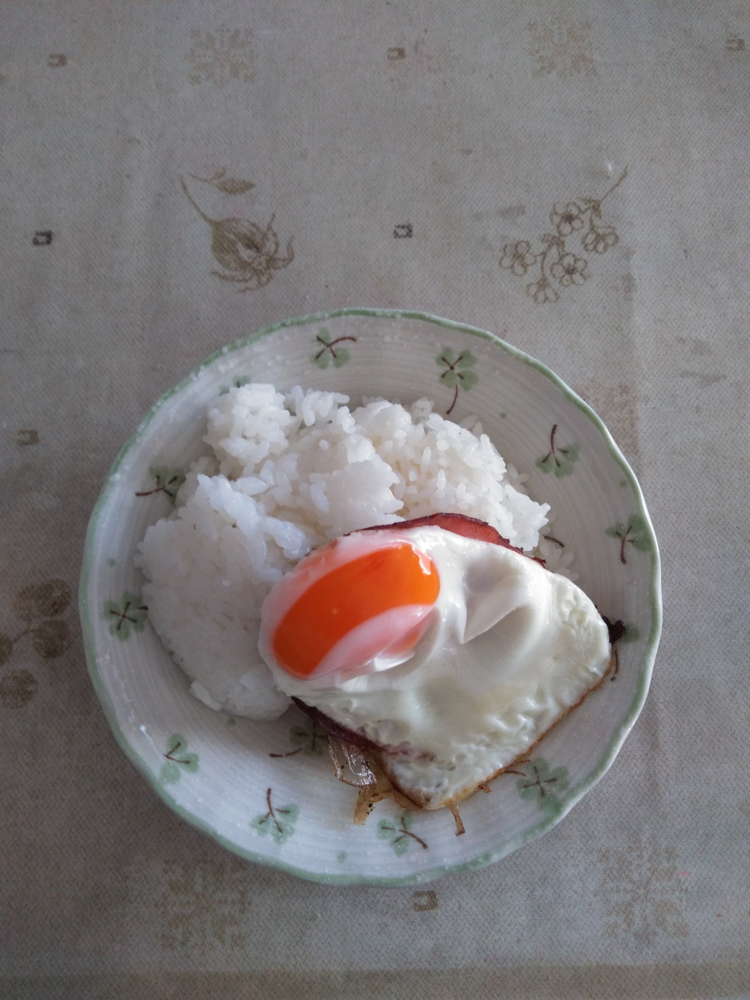 目玉焼きのせご飯