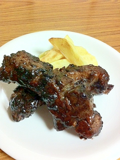 オーブントースターの利用で☆簡単スペアリブ!!