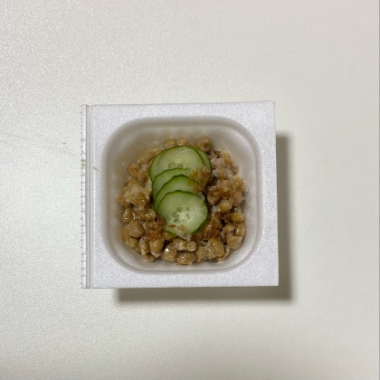 きゅうりの納豆
