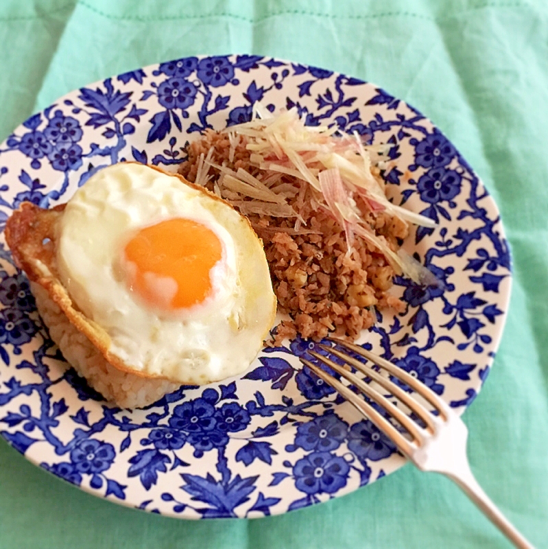 大豆ミートのガパオそぼろを使ったガパオライス