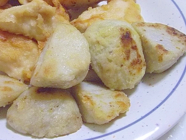 カリッ♪ホクッ♪里芋のガーリック醤油揚げ