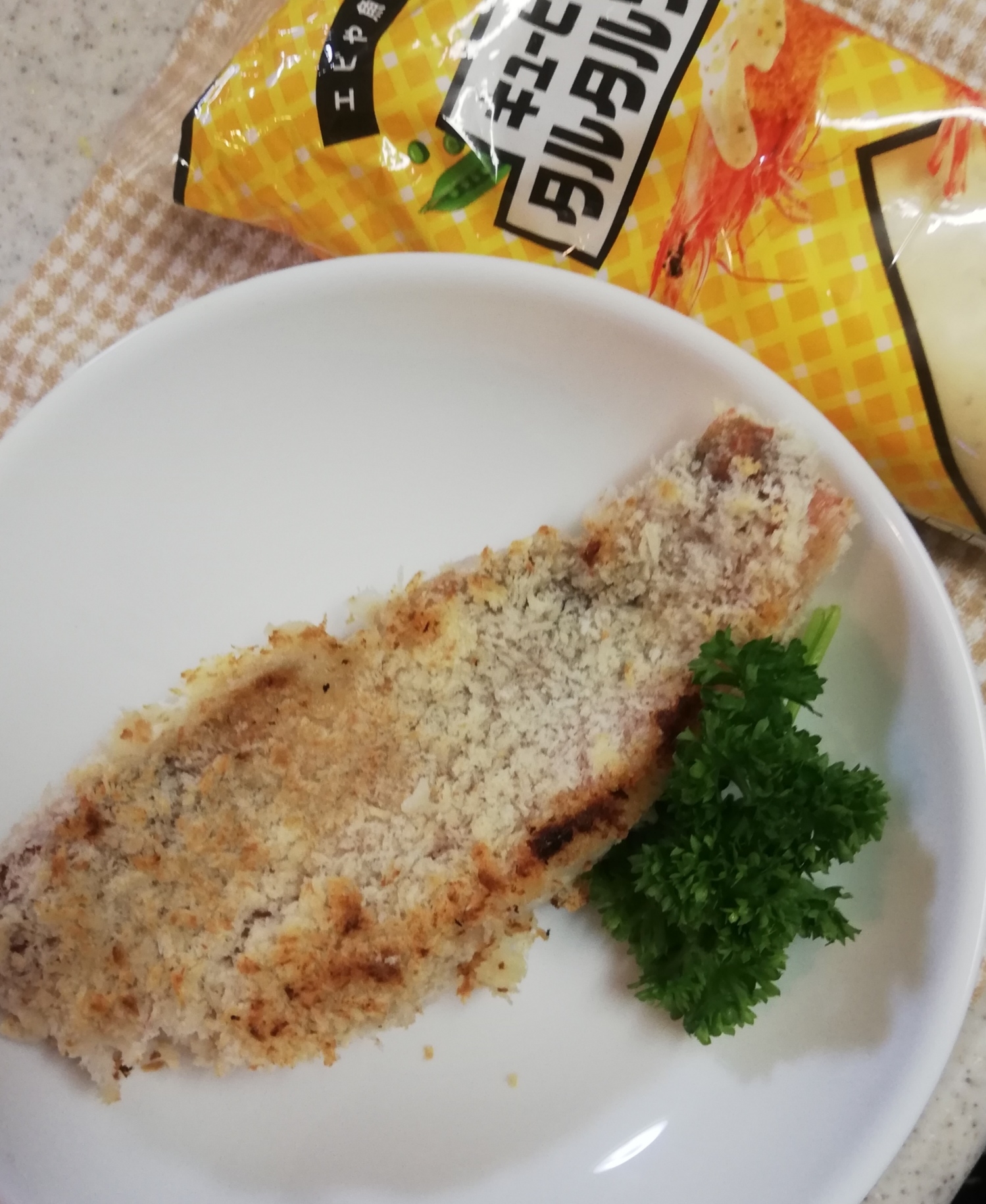 簡単♪油なし♡赤魚のパン粉焼き