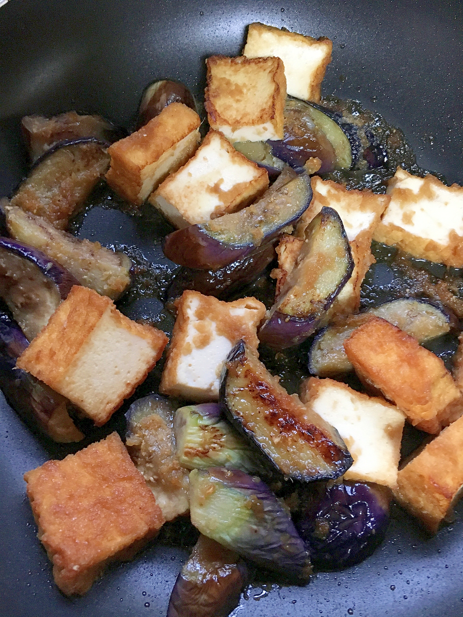 茄子と厚揚げの生姜焼き