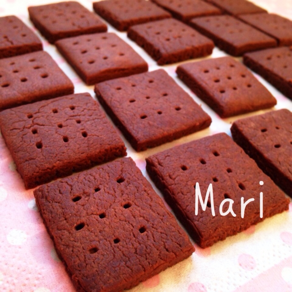 さくさく 材料 袋でモミモミ ココアクッキー レシピ 作り方 By Mariまり 楽天レシピ