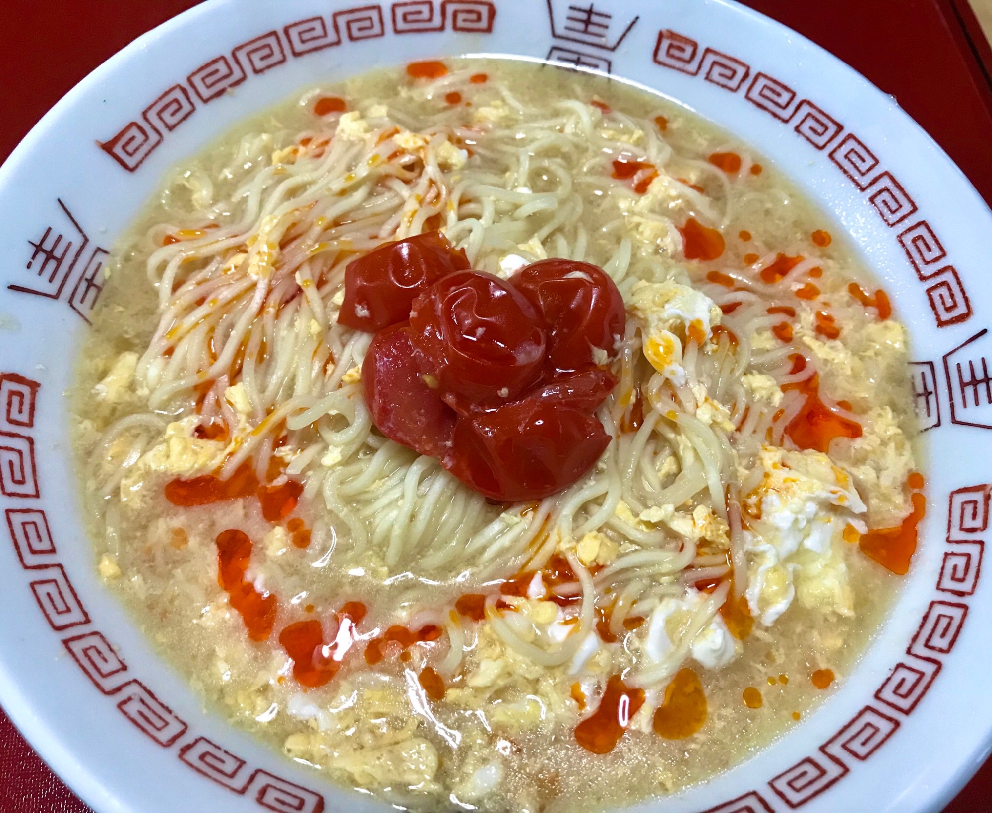 〆にもピッタリ♫袋麺でカンタン酸辣湯麺