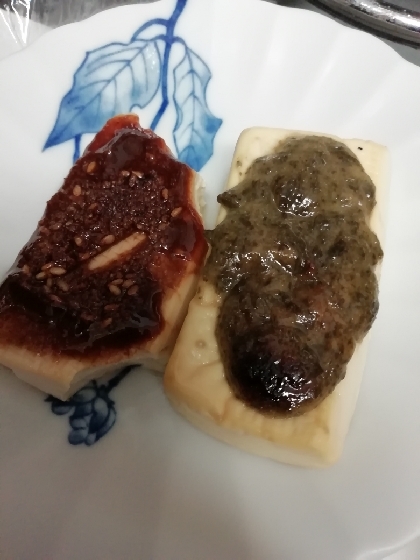 フライパンで☆　濃厚な味わい「豆腐田楽」