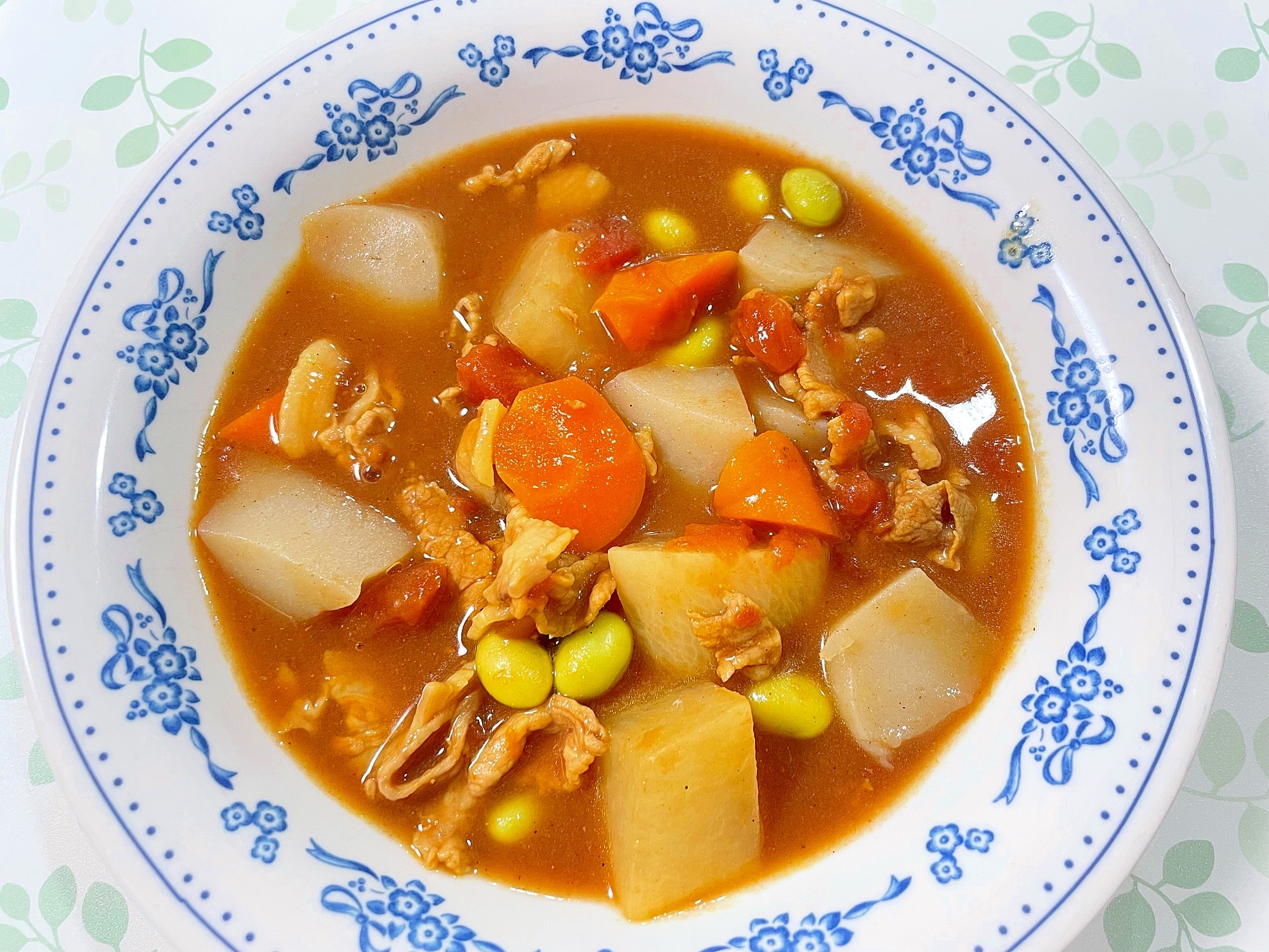 こんにゃく入り和風トマトカレー
