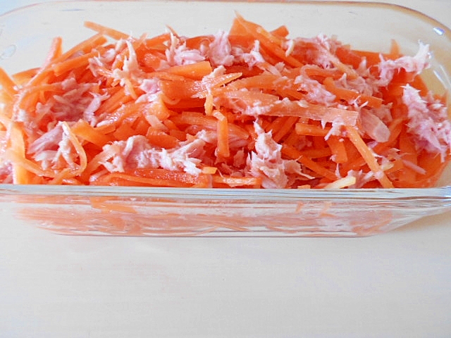 ツナ缶で常備菜☆人参とツナの味噌和え★