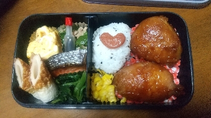 昨夜作りました。美味しかったのでお弁当にいれました^_^