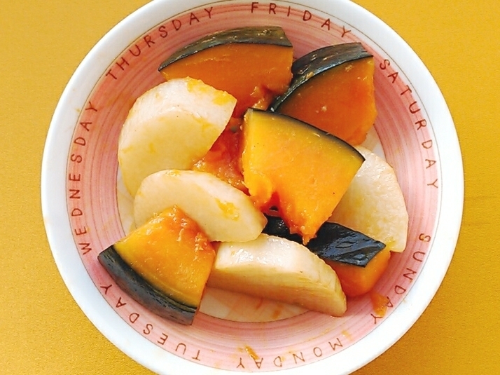 南瓜と長芋の炒め煮