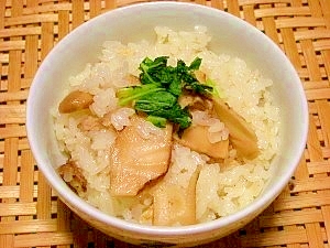 冷凍松茸で☆ふっくら松茸ご飯