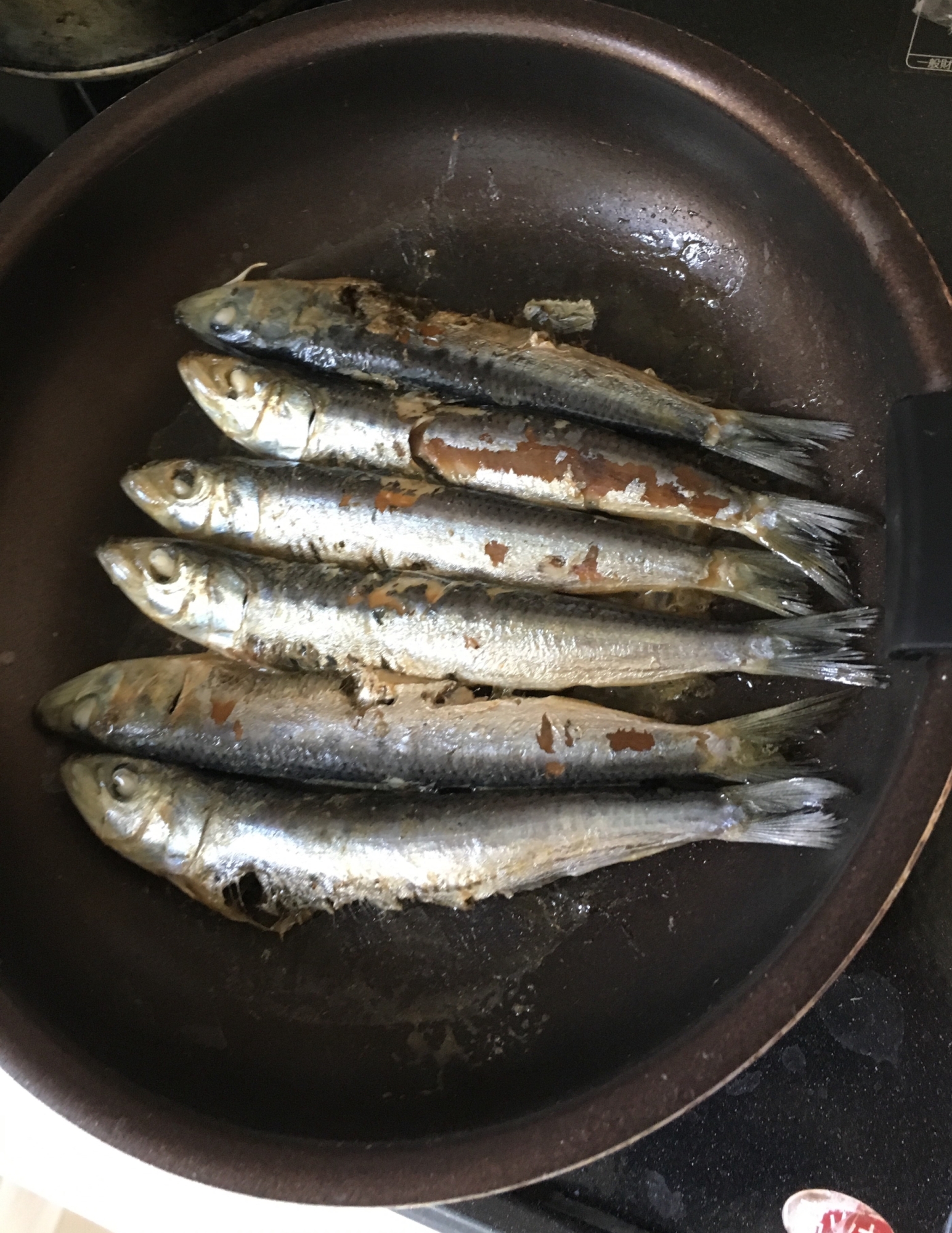 中羽目刺の焼き方