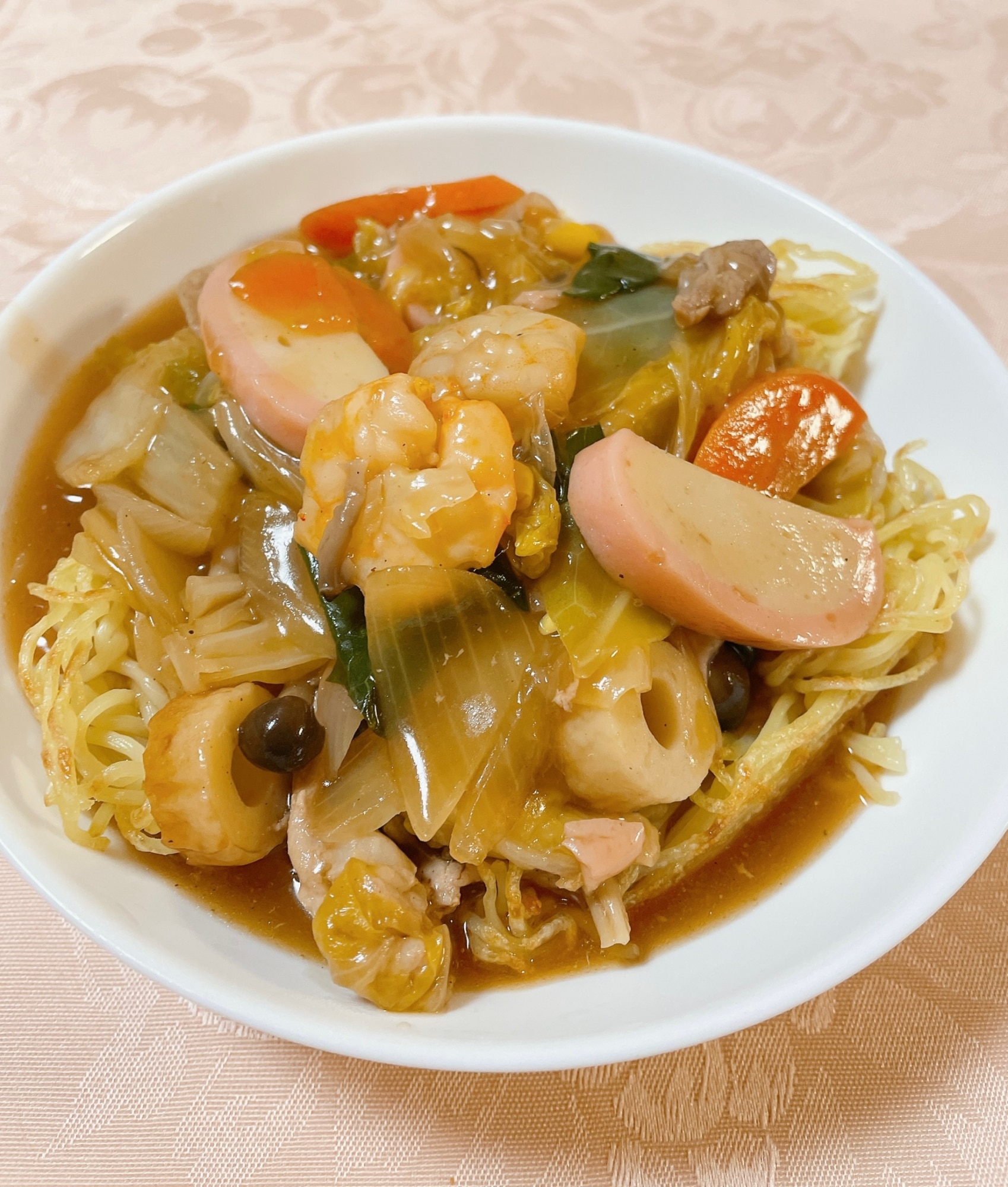 五目あんかけ焼きそば レシピ・作り方 by カンタンまる - 楽天レシピ