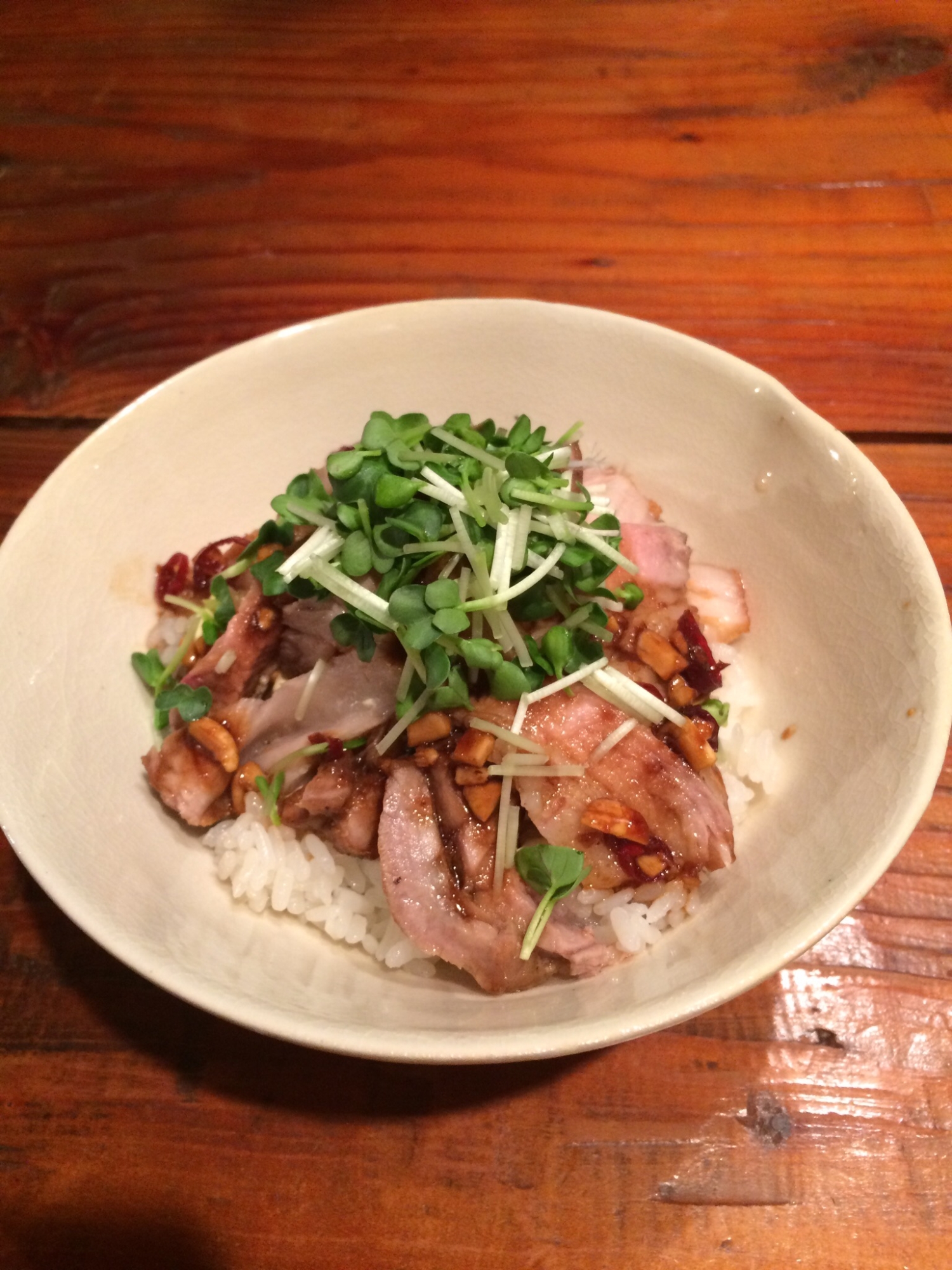 フライパンで作るローストポーク丼