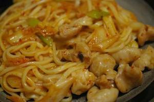 ピリ辛ホルモン焼きうどん レシピ 作り方 By オキシマカズホ 楽天レシピ