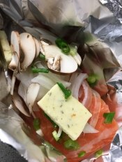 トースターまかせ！ガリバタ風味の鮭ホイル焼き