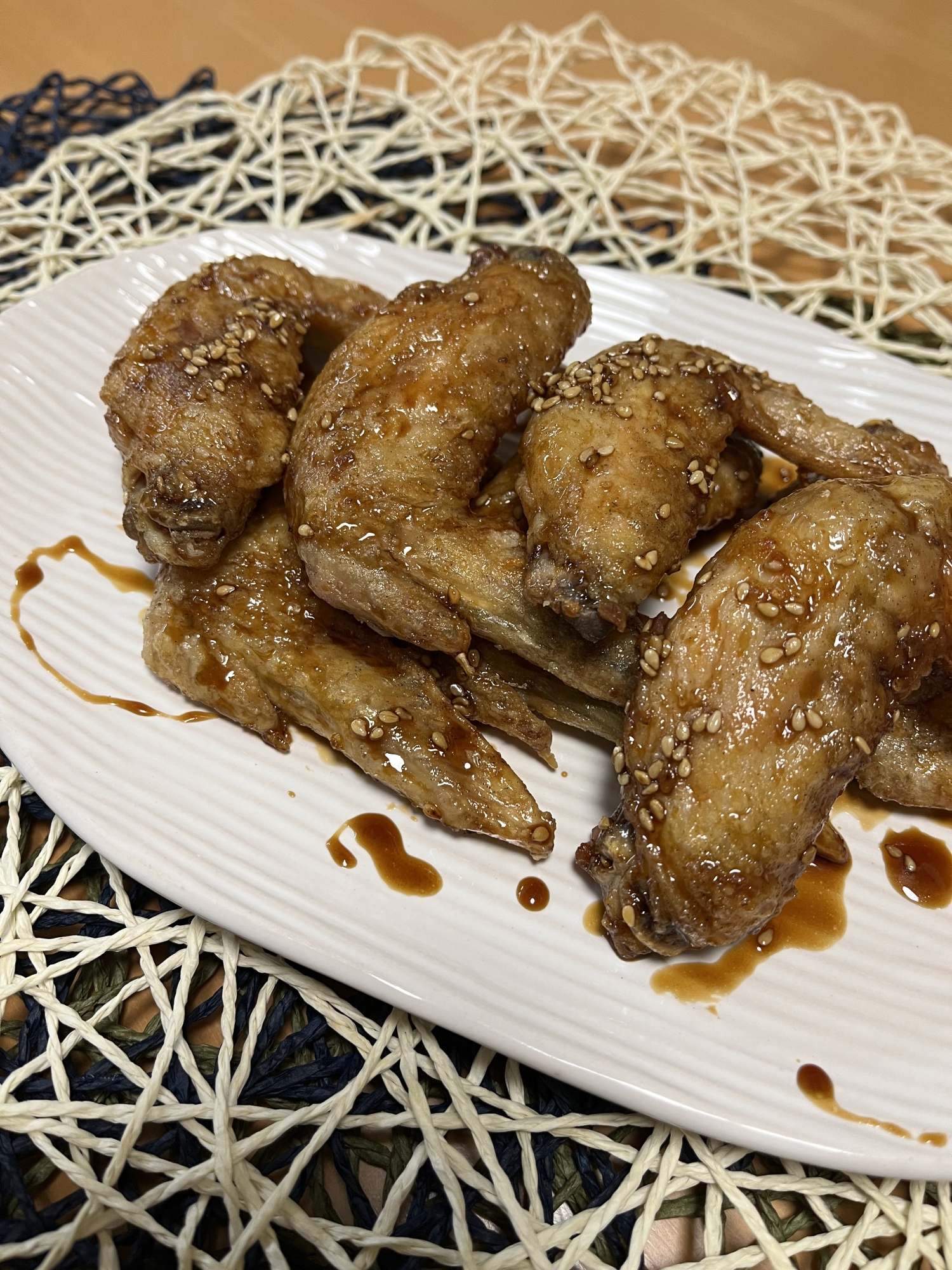 ノンフライヤーで作る♬うまうま手羽先