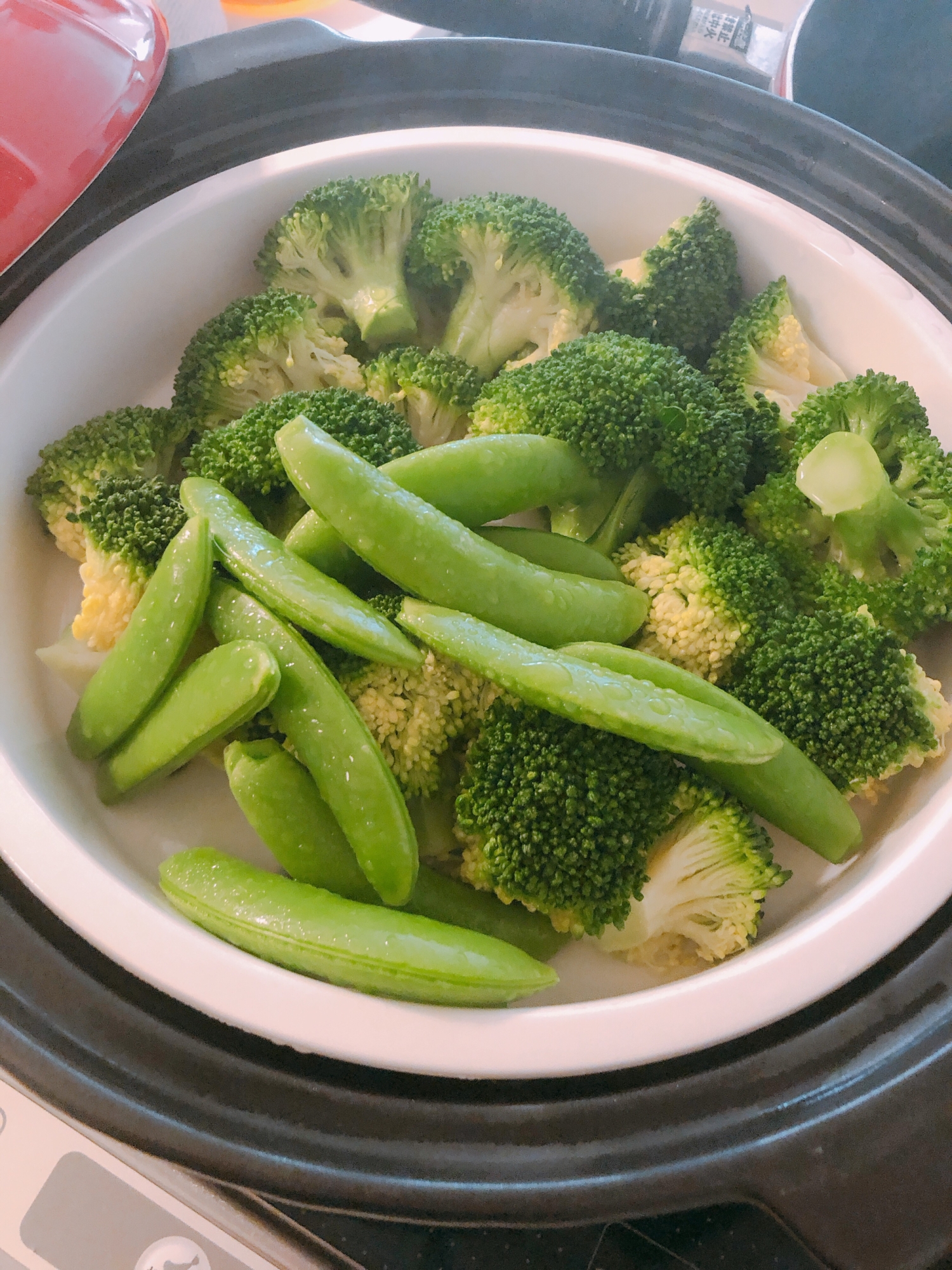 簡単土鍋で蒸し野菜