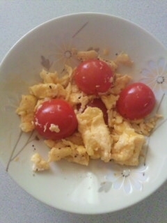 ミニトマト卵炒め