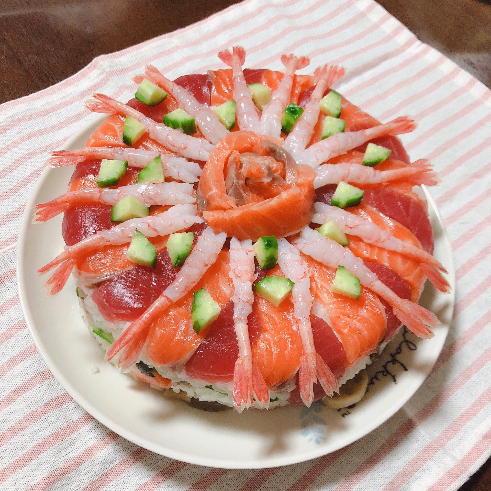 パーティーやお誕生日にぴったり お寿司ケーキ レシピ 作り方 By まあちゃんまま 楽天レシピ パーティーやお誕生日にぴったり お寿司ケーキ レシピ 作り方 By まあちゃんまま 楽天レシピ