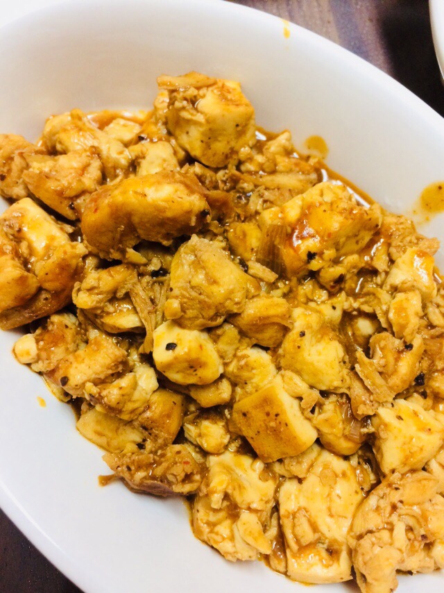 鶏ささみで作るヘルシー麻婆豆腐