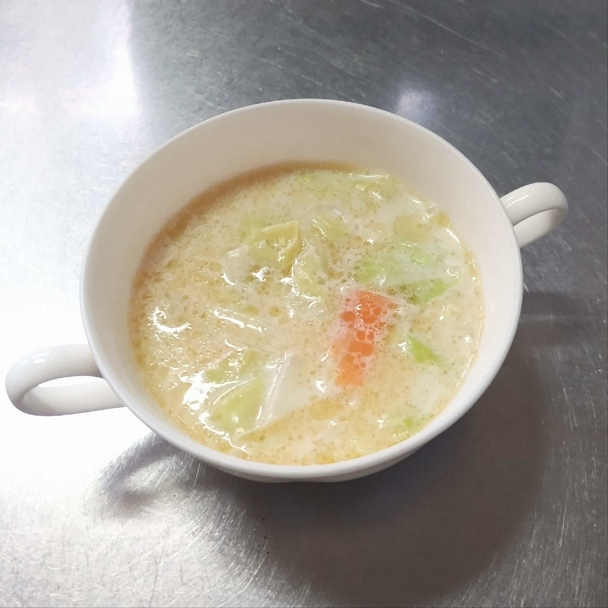 豆乳で作る中華風スープ