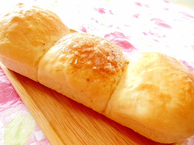 基本のパン生地de❤クリチと練乳の千切りパン❤