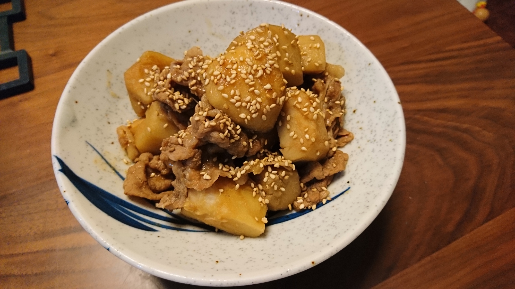 里芋と豚肉の煮物