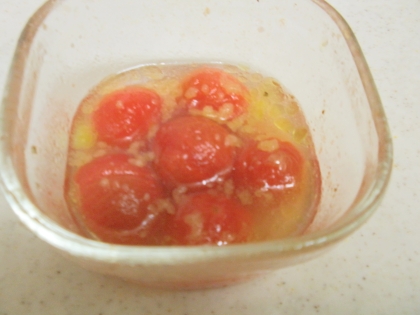 冷凍ミニトマトのマリネ