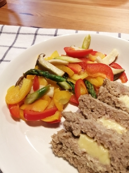 黄パプリカとエリンギも入れてたっぷり作りました♪シンプルな調味料ですごくおいしいですね☆夕飯の付け合わせにぴったりでした！