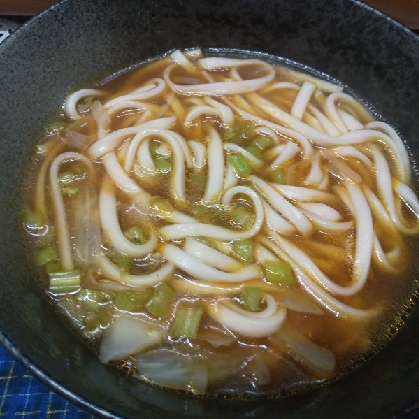 レトルトカレーでカレーうどん