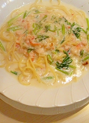 カニ缶で簡単 クリームパスタ レシピ 作り方 By ちょっぱー0202 楽天レシピ カニ缶で簡単 クリームパスタ レシピ 作り方 By ちょっぱー0202 楽天レシピ