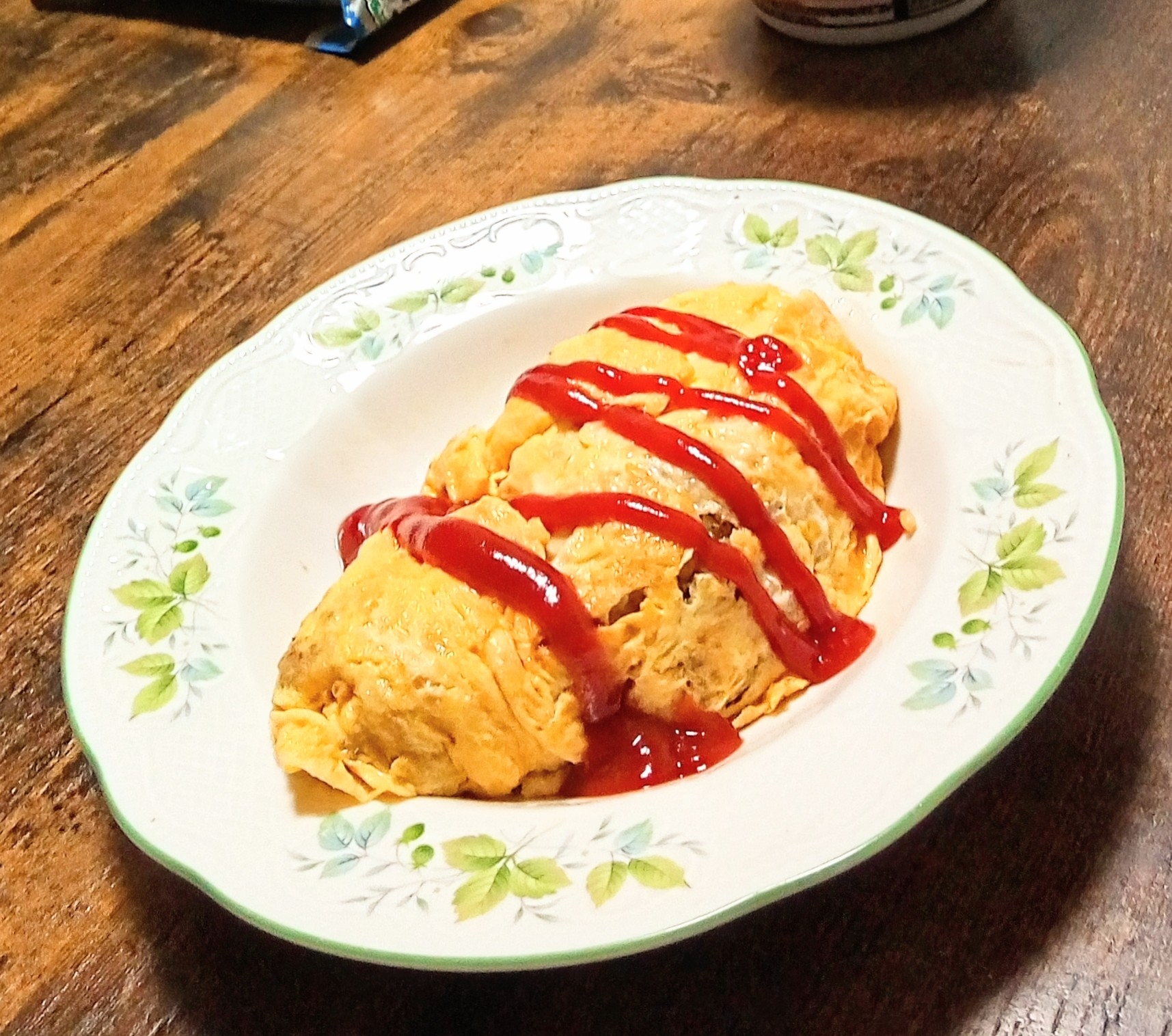 残ったカレーでオムライス