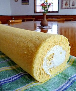 ふんわりやわらかロールケーキ レシピ 作り方 By 林檎の樹88 楽天レシピ