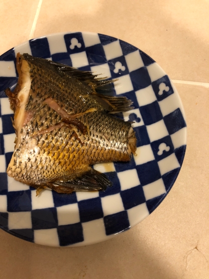 鯛で作りました！
煮汁が無くなってしまったので、またリベンジしようと思います(^^)