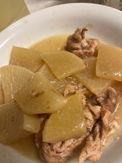 炊飯器で作る大根と豚こまの煮物