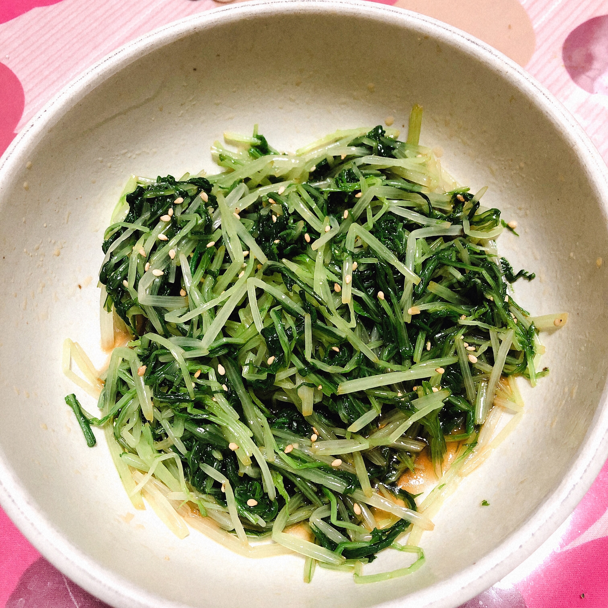水菜の大量消費 水菜のナムル レシピ 作り方 By うめぐ 楽天レシピ