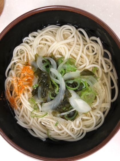 わかめネギうどん