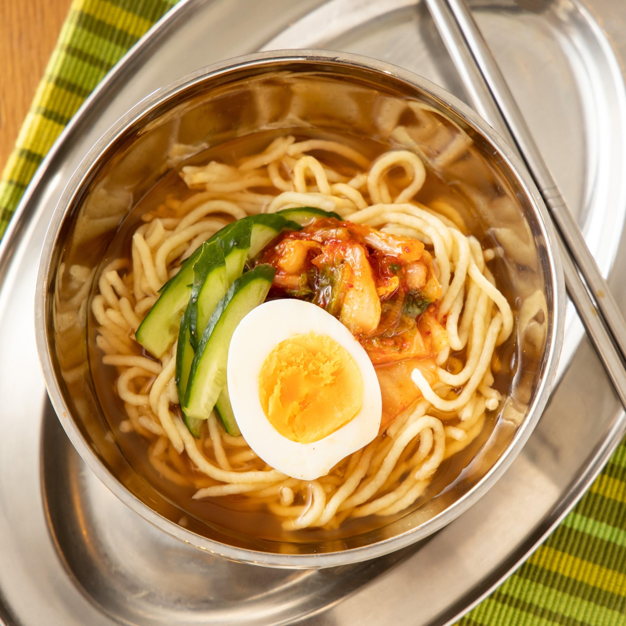 低糖質麺中華麺風で旨辛ビビン麺