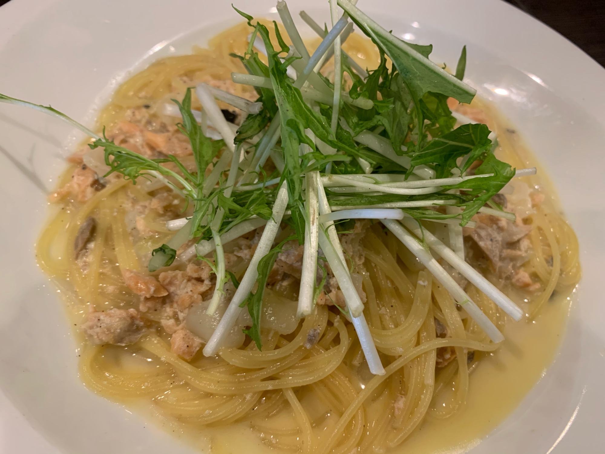 余った鮭で簡単クリームパスタ レシピ 作り方 By けんけんと 楽天レシピ