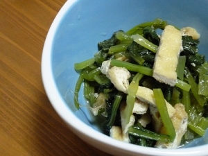 やさしいお味!小松菜の煮浸し♪